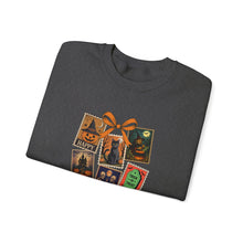 Load image into Gallery viewer, Halloween Pumpkin Sweatshirt, Cozy Fall Crewneck, Unisex Sweatshirt, Seasonal Fashion, Trick or Treat Top, Halloween Gift

