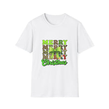 Load image into Gallery viewer, Merry Christmas Unisex T-Shirt, Holiday Apparel, Festive Tee, Gift for Her/Him, Christmas Party Shirt
