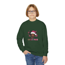 Load image into Gallery viewer, Christmas Lover Youth Crewneck Sweatshirt, Kids Holiday Jumper, Just A Girl Who Loves Christmas Pullover, Festive Children's Sweatshirt,
