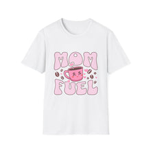 Load image into Gallery viewer, Mom Fuel T-Shirt, Cute Coffee Tee for Moms, Gift for Mother's Day, Casual Wear, Funny Mom Shirt, Unisex Softstyle T-Shirt
