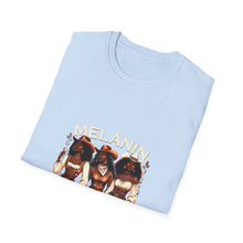 Load image into Gallery viewer, Melanin Goddess Unisex Softstyle T-Shirt, Casual Wear, Affirmation Tee, Gift for Her, Summer Essential, Black Woman Pride Shirt
