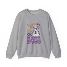 Load image into Gallery viewer, Halloween Ghost Sweatshirt, I'm Here for the Sincere Boos, Cozy Fall Apparel, Unisex Sweatshirt, Perfect for Halloween, Casual Wear

