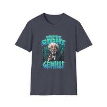 Load image into Gallery viewer, Genius Quote T-Shirt, Unisex Softstyle Tee, Fun Gift for Nerds, Motivational Shirt, Perfect for Birthdays, Casual Wear, Geeky Humor
