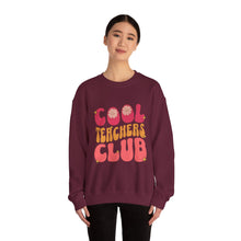 Load image into Gallery viewer, Cool Teachers Club Sweatshirt - Fun Teacher Apparel, Gift for Educators, Teacher Appreciation, School Spirit Wear, Cozy Unisex Crewneck
