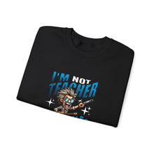 Load image into Gallery viewer, Cool Teacher Rocker Sweatshirt, Unisex Crewneck, Gift for Teachers, Music Lover Apparel, Teacher Appreciation Day, Casual Wear

