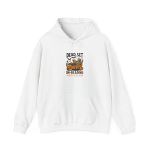 Load image into Gallery viewer, Cozy Reading Sweatshirt, Perfect for Book Lovers, Great Gift for Readers, Library Style Hooded Sweatshirt, Dead Set on Reading [...]
