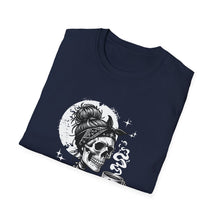 Load image into Gallery viewer, Gothic Skull T-Shirt, Edgy Casual Tee, Halloween Apparel, Unisex Graphic Shirt, Alternative Fashion, Spooky Style
