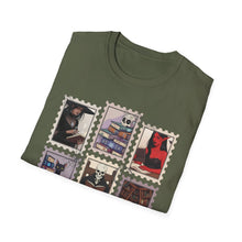 Load image into Gallery viewer, Literary Cat Lover T-Shirt, Fun Gift for Book Lovers, Cozy Reading Tee, Perfect for Birthdays, Cat-Themed Casual Wear
