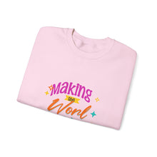 Load image into Gallery viewer, Brightening the World Crewneck Sweatshirt, Cozy Unisex Pullover, Perfect Gift for Friends, Inspirational Apparel for Every Occasion, [...]

