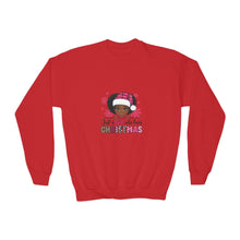Load image into Gallery viewer, Christmas Lover Youth Crewneck Sweatshirt, Kids Holiday Jumper, Just A Girl Who Loves Christmas Pullover, Festive Children's Sweatshirt,
