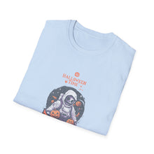Load image into Gallery viewer, Halloween Astronaut Graphic T-Shirt, Unisex Halloween Tee, Trick or Treat Shirt, Space-Themed Apparel, Fun Casual Wear
