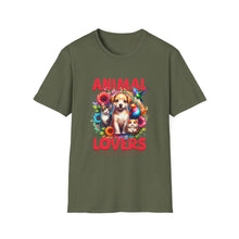 Load image into Gallery viewer, Animal Lovers Unisex T-Shirt | Perfect Gift for Pet Owners, Casual Wear, Animal Rescue Events, Birthdays, and More
