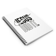 Load image into Gallery viewer, Jesus Did It Spiral Notebook - Inspirational Journal for Christians, Gift for Easter, Church Note-taking, Motivational Writing
