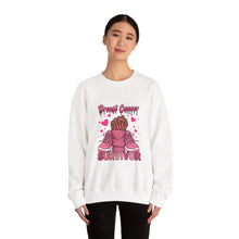 Load image into Gallery viewer, Breast Cancer Survivor Sweatshirt, Cozy Pullover for Awareness, Gifts for Survivors, Supportive Cancer Message, Comfortable Crewneck
