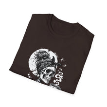 Load image into Gallery viewer, Gothic Skull T-Shirt, Edgy Casual Tee, Halloween Apparel, Unisex Graphic Shirt, Alternative Fashion, Spooky Style
