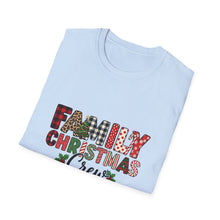 Load image into Gallery viewer, Family Christmas Crew 2025 Unisex T-Shirt, Holiday Apparel, Family Gathering Wear, Christmas Gift, Matching Family Shirts
