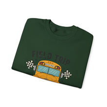 Load image into Gallery viewer, Field Trip Vibes Sweatshirt | Unisex Crewneck for Adventure Lovers, Casual Wear, School Events, Gifts for Students
