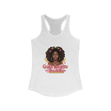 Load image into Gallery viewer, Tank Top, Gods Favorite Baddie, African American Woman, Black Princess, Black History, Self Love, Women's Racerback Tank
