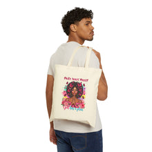 Load image into Gallery viewer, Pray Wait Trust Tote Bag - Inspirational Cotton Canvas Bag for Everyday Use, Grocery Shopping, Gifts, Eco-Friendly
