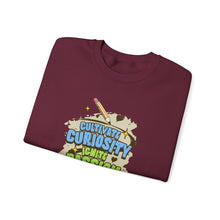 Load image into Gallery viewer, Curiosity Passion Crewneck Sweatshirt - Motivational Gift for Students, Education Inspiration, Cozy Unisex Sweater, Unique Teacher [...]
