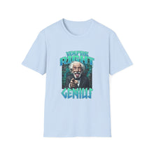 Load image into Gallery viewer, Genius Quote T-Shirt, Unisex Softstyle Tee, Fun Gift for Nerds, Motivational Shirt, Perfect for Birthdays, Casual Wear, Geeky Humor
