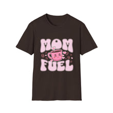 Load image into Gallery viewer, Mom Fuel T-Shirt, Cute Coffee Tee for Moms, Gift for Mother's Day, Casual Wear, Funny Mom Shirt, Unisex Softstyle T-Shirt
