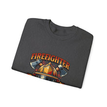 Load image into Gallery viewer, Firefighter Crewneck Sweatshirt - First In Last Out, Unisex Sweatshirt, Firefighter Gift, Casual Warmth, Everyday Apparel
