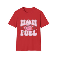 Load image into Gallery viewer, Mom Fuel T-Shirt, Cute Coffee Tee for Moms, Gift for Mother's Day, Casual Wear, Funny Mom Shirt, Unisex Softstyle T-Shirt
