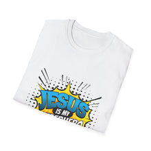 Load image into Gallery viewer, Superhero Jesus T-Shirt, Christian Graphic Tee, Unisex Softstyle Shirt, Religious Apparel, Faith-Based Gift, Casual Wear
