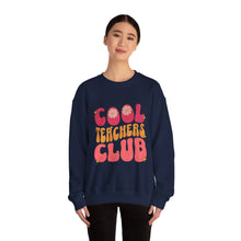 Load image into Gallery viewer, Cool Teachers Club Sweatshirt - Fun Teacher Apparel, Gift for Educators, Teacher Appreciation, School Spirit Wear, Cozy Unisex Crewneck
