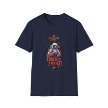 Load image into Gallery viewer, Halloween Astronaut Graphic T-Shirt, Unisex Halloween Tee, Trick or Treat Shirt, Space-Themed Apparel, Fun Casual Wear
