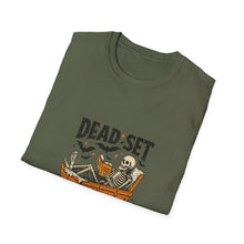 Load image into Gallery viewer, Halloween Reading T-Shirt, Funny Book Lovers Tee, Perfect for Book Clubs, Gifts for Readers, Spooky Season Apparel
