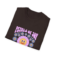 Load image into Gallery viewer, Petals of Joy T-Shirt, Flower Graphic Tee, Positive Vibe Apparel, Unisex Casual Shirt, Spring/Summer Fashion, Gift for Friends
