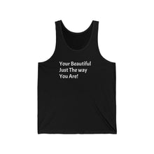 Load image into Gallery viewer, Inspirational Unisex Jersey Tank, Motivational Muscle Shirt, Affirmation Top, Summer Apparel, Fitness Clothing, Casual Wear
