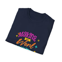 Load image into Gallery viewer, Bright World T-Shirt - Unisex Graphic Tee, Fun Casual Wear, Gifts for Friends, Uplifting Statement Shirt, Perfect for Celebrations
