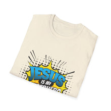 Load image into Gallery viewer, Superhero Jesus T-Shirt, Christian Graphic Tee, Unisex Softstyle Shirt, Religious Apparel, Faith-Based Gift, Casual Wear
