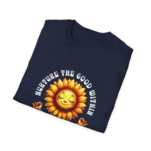 Load image into Gallery viewer, Blooming Sunflower Unisex T-Shirt - Cute, Positive Vibes for Gardening Lovers, Casual Wear, Perfect Gift for Spring Celebrations, [...]
