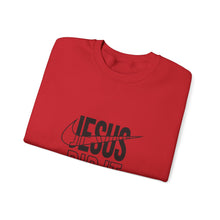 Load image into Gallery viewer, Jesus Did It Sweatshirt | Unisex Heavy Blend Crewneck | Faith Inspired Apparel, Christian Gift, Casual Wear, Motivational Sweater
