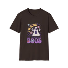 Load image into Gallery viewer, Halloween Ghost T-Shirt, Unisex Softstyle, Funny Boo Shirt, Halloween Costume, Spooky Season Apparel, Gift for Ghost Lovers
