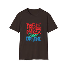 Load image into Gallery viewer, Trouble Maker T-Shirt - Unisex Adult Tee for Everyday Fun, Gift for Friends, Birthday Parties, or Casual Wear
