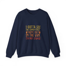 Load image into Gallery viewer, Fun Halloween Sweatshirt, Unisex Heavy Blend™, Comfortable Crewneck, Fall Fashion, Candy Lover's Gift, Funny Quotes Apparel
