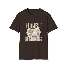 Load image into Gallery viewer, Humble Beginnings Unisex Softstyle T-Shirt, Inspirational Tee, Motivational Gift, Casual Wear, Everyday Apparel, Trendy Shirt
