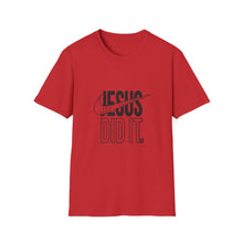 Load image into Gallery viewer, Jesus Did It Unisex Softstyle T-Shirt, Faith-Based Tee, Christian Apparel, Inspirational Gift, Casual Wear
