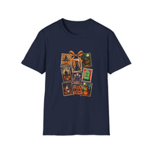 Load image into Gallery viewer, Halloween-Themed Unisex Softstyle T-Shirt, Spooky Graphic Tee, Trick or Treat Shirt, Fall Festival Apparel, Ghostly Vibe Wear
