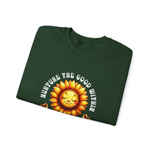 Load image into Gallery viewer, Blooming Sunflower Sweatshirt, Positive Vibes Crewneck, Gift for Garden Lovers, Cozy Spring Apparel, Unisex Flower Design
