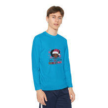 Load image into Gallery viewer, Christmas Kids Long Sleeve Tee, Just A Girl Who Loves Holiday Shirt, Children's Gift, Festive Youth Top, Winter Apparel
