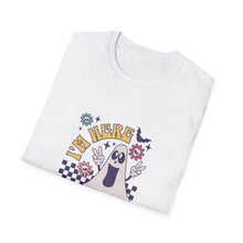 Load image into Gallery viewer, Halloween Ghost T-Shirt, Unisex Softstyle, Funny Boo Shirt, Halloween Costume, Spooky Season Apparel, Gift for Ghost Lovers
