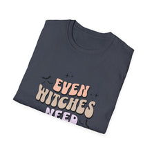 Load image into Gallery viewer, Unisex Coffee Lover T-Shirt - "Even Witches Need Coffee" - Perfect Gift for Halloween, Witchy Vibes, Casual Wear, Coffee Enthusiasts, [...]
