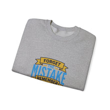Load image into Gallery viewer, Inspirational Crewneck Sweatshirt, Forget the Mistake Remember the Lesson Hoodie, Motivational Gift, Cozy Apparel, Unisex Sweatshirt, [...]
