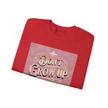 Load image into Gallery viewer, Don't Grow Up It's a Trap Crewneck Sweatshirt, Unisex Sweater, Funny Gift, Casual Wear, Comfortable Sweatshirt, Lighthearted Apparel
